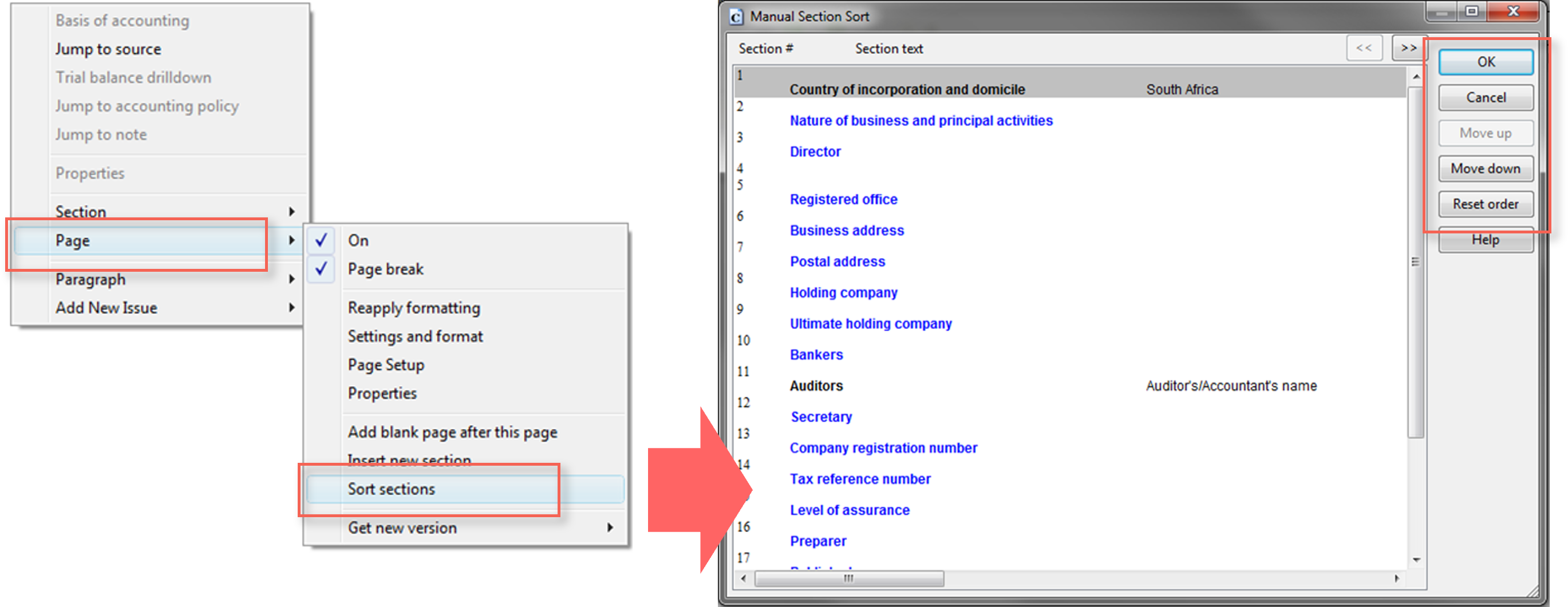 5.11 Sort Sections 2