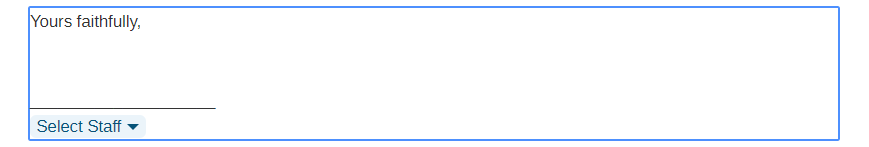 A blue rectangle with a white background  Description automatically generated